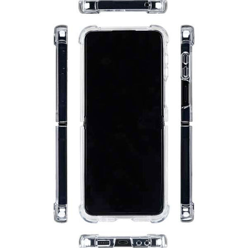 Estonia Flag Distressed Galaxy Z Flip5 5G Clear Case